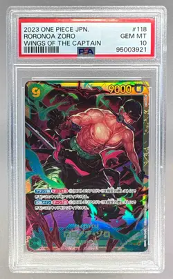 95003921 Roronoa Zoro 2024 One Piece Wings of The Captain #OP06-118 PSA 10 - Image 1