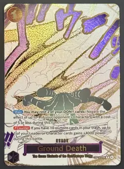 Ground Death Alt Art OP14-096 The Azure Sea's Seven. Event Manga One Piece Card - Image 1