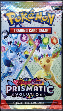 Pokemon Prismatic Evolutions Booster Pack - 10 Cards/Pack - Random Art - SEALED - Image 1