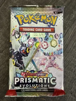 Heavy 22.64! Pokemon Prismatic Evolutions Booster Pack Sealed! Demi-God PackU! - Image 3