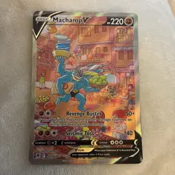 Pokemon TCG Machamp v Astral Radiance Card 172/189 LP-NM Alternative Art Rare - Image 1