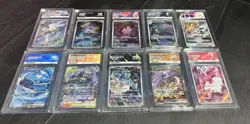 10 x Ace Graded Slabs English Pokemon Cards Tcg 10 9 Joblot Bundle Japanese Mix - Image 2