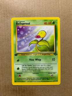 1st Edition Bellsprout 49/64 Jungle Set - Common Pokemon Card - NM/Mint - Image 1