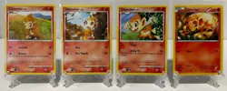 Pokemon TCG Chimchar - 4 Card Lot - LP/MP (See Desc for cards included) - Image 1