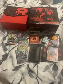 Destined Rivals ETB - Opened With Accessories and cards - with Rares - Image 1
