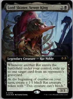 MTG Foil Lord Skitter, Sewer King NM Wilds Of Eldraine Magic The Gathering Card - Image 1