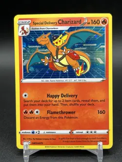 Special Delivery Charizard SWSH075 SWSH: Sword & Shield Promo Cards Holo NM - Image 1