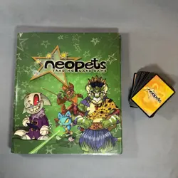 Neopets 2004 Mall Tour Binder, 200+ Trading Game Cards / TCG Holos. Unplayed VG - Image 1