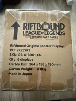 Riftbound League of Legends Trading Card Game Origins Booster Box Case (6 Boxes) - Image 1