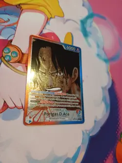 Portgas.D.Ace OP13-002 Alt Art Leader English One Piece Card Carrying On His Wil - Image 2