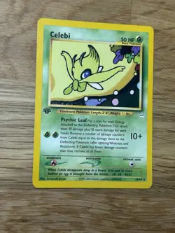 1st Ed - Celebi Neo Revelation 16/64 Rare 1st Edition - Pokemon Card - Image 1
