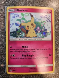 Mimikyu Black Star Promo SM163 Holo Pokemon TCG Card - Image 1