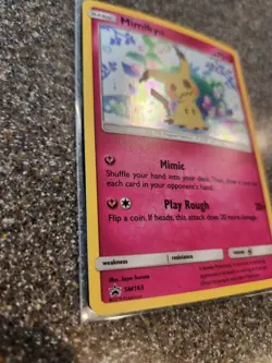 Mimikyu Black Star Promo SM163 Holo Pokemon TCG Card - Image 2