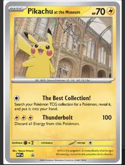 Pokemon x Natural History Museum Pikachu Jumbo Promo Card PRESALE Global Ship 📦 - Image 1