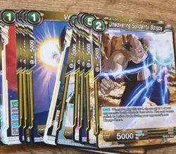 Dragon Ball Super Card Game - Over 100 Cards Bundle / Lot - Yellow Green Black - Image 2