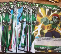 Dragon Ball Super Card Game - Over 100 Cards Bundle / Lot - Yellow Green Black - Image 3