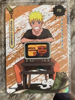PSA MAGAZINE KAYOU EXCLUSIVE NARUTO UZUMAKI PROMO CARD NARUTO SHIPPUDEN IN HAND - Image 1