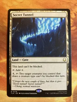 MTG Secret Tunnel Avatar: The Last Airbender Rare Land Near-Mint!! - Image 1