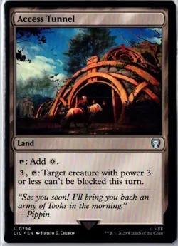 ACCESS TUNNEL 294 COMMANDER: THE LORD OF THE RINGS MAGIC: THE GATHERING NM - Image 1