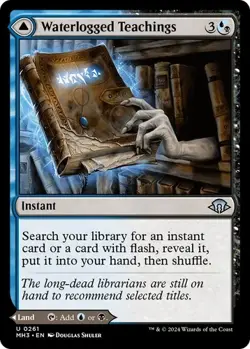 Waterlogged Teachings Modern Horizons 3 Regular NM U 0261 - Image 1