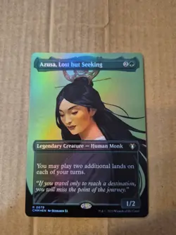 Azusa, Lost but Seeking (Borderless) Commander Masters Foil - Image 1
