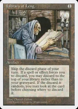 Library of Leng 4th Edition MtG NM 1995 - Image 1