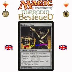 MTG Darksteel Plate MIRRODIN BESIEGED ENGLISH NM Placa de acero oscuro - Image 1