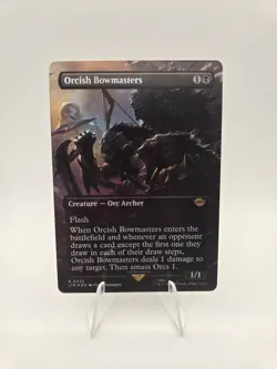 Orcish Bowmasters (Borderless) Universes Beyond: the Lord of the Rings MTG Foil - Image 1