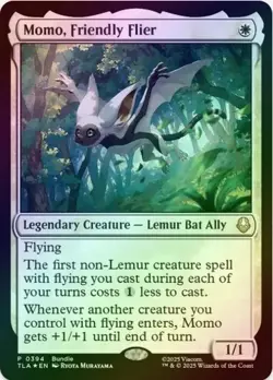 Momo, Friendly Flier FOIL #0394 (Promo) MTG Avatar: The Last Airbender Magic - Image 1