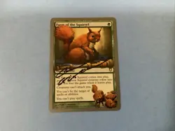 MTG Magic Form of the Squirrel Signed Proof x1 Unhinged UNH Carl Critchlow - Image 1