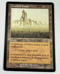 Deserted Temple LP Light Play Odyssey MTG [7038] - Image 1