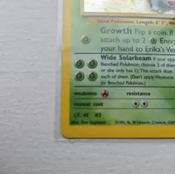 2000 Pokemon Erika's Venusaur 4/132 - Gym Challenge Unlimited Holo - NM - Image 5