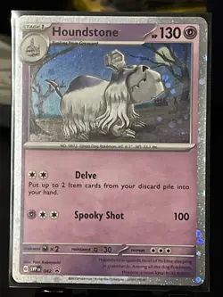 Pokemon Houndstone #042 English SVP Black Star Promo Cosmos Holo - Image 1
