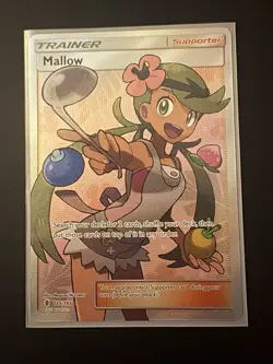 Pokemon Mallow 145/145 Trainer - Guardians Rising Holo Full Art Ultra Rare NM - Image 2