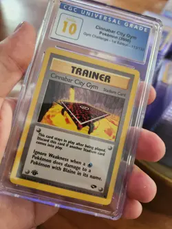 (POP 1) CGC 10 2000 Pokemon Gym Challenge 1st Edition Cinnabar City Gym 113/132 - Image 2