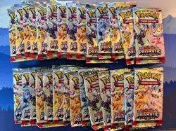 Pokemon Prismatic Evolutions Lot of 28 Booster Packs New Factory Sealed - Image 1