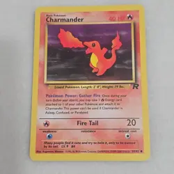 Charmander 50/82 Team Rocket Pokemon TCG Vintage NM - Image 1