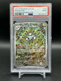 MAGNETON #159 BLACK STAR PROMO SURGING SPARKS ETB SVP EN PSA 9 MINT POKEMON 2024 - Image 1