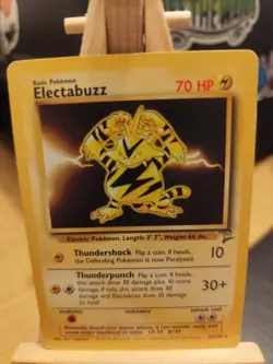 Electabuzz 20/102 Non Holo Rare Base Set - Pokemon Card WOTC LP/NM - Image 1