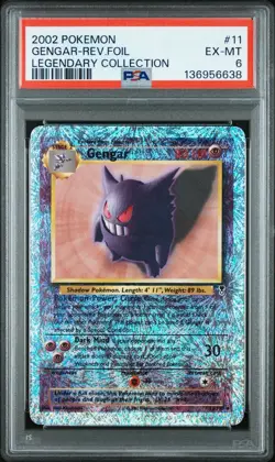 Pokemon Gengar Legendary Coll. Reverse Holo Rare #11 PSA 6 - Image 1