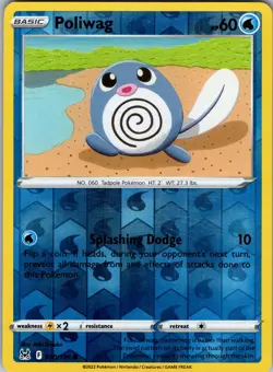 Poliwag 030/196 SWSH11: Lost Origin Pokemon TCG LP-NM - Image 1