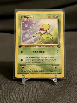 Pokemon TCG Bellsprout Jungle 49/64 Regular 1st Edition Common - Image 1