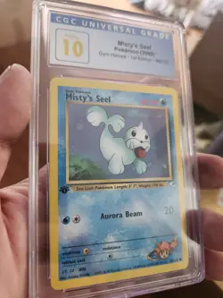 (POP 10) CGC 10 PRISTINE 2000 Pokemon Gym Heroes 1st Edition Misty's Seel 88/132 - Image 1