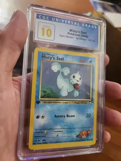 (POP 10) CGC 10 PRISTINE 2000 Pokemon Gym Heroes 1st Edition Misty's Seel 88/132 - Image 5