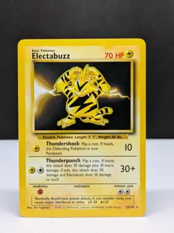 Electabuzz 20/102 | Non-Holo Rare | Base Set Unlimited Pokemon Card | LP - Image 1