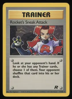 ROCKET'S SNEAK ATTACK 2000 Pokemon Team Rocket 72/82 - LP - Image 1