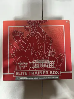 Pokemon Sword and Shield Battle Styles Elite Trainer Box ETB Red Mint 820650808357 - Image 1