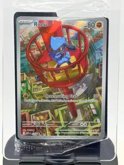 Pokemon TCG Sealed Riolu Promo Mega Evolutions 010 Mint Condition NM Black Star - Image 1