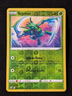 Scyther 004/192 - Swsh02 Rebel Clash Reverse Holo LP Pokemon TCG - Image 1