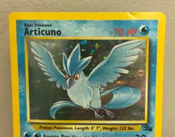 Pokemon TCG ARTICUNO Fossil 2/62 Holo Unlimited Holo Rare MP Pokemon - Image 3